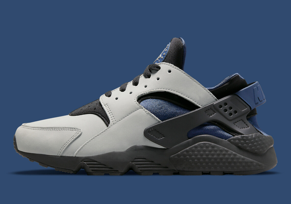 Nike Air Huarache Run Shadow Grey Midnight Navy Blue Black DH8143-400sz 7  Men's | eBay